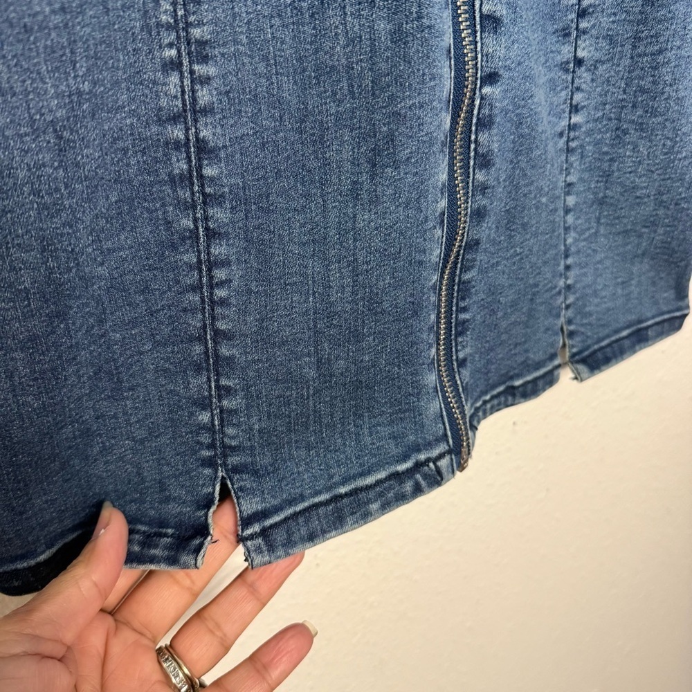 Juicy Couture Denim Sweetheart Neckline mini Dress dark Wash size XS NWT - Picture 5 of 11